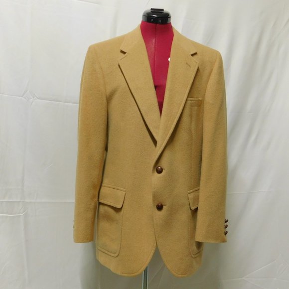 VTG 70'S Barrister Collection Camel Hair Blazer - Picture 1 of 7